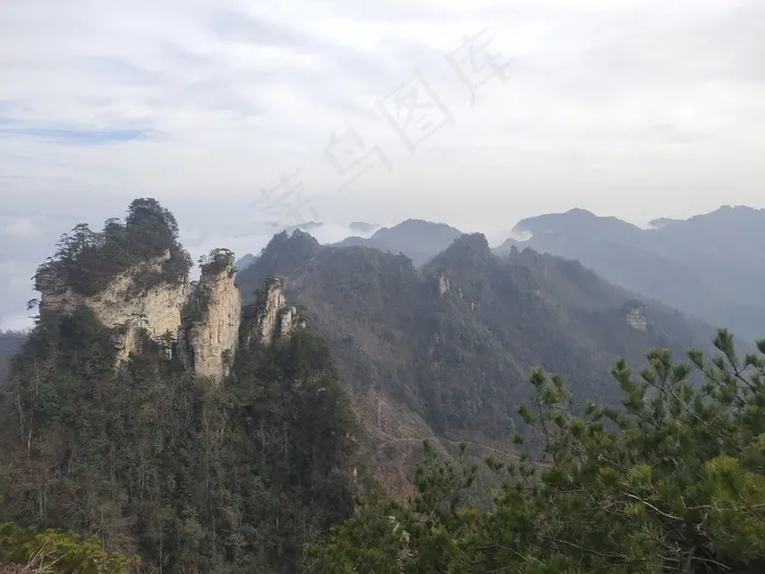 张家界风景 山顶
