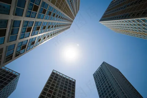 北京现代城风景图片素材