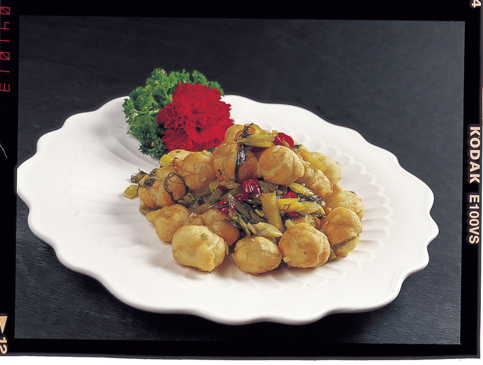 川菜湘菜高清菜谱 酸菜炒汤圆