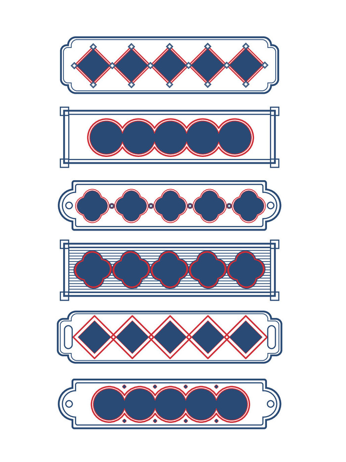 国潮风中式中国古典标题文字文本框边框标题框AI矢量设计素材模板