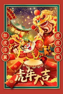 虎年 虎年海报图片
