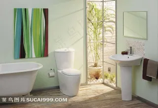 现代化浴室效果图