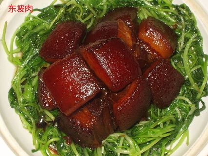 东坡肉美食元素菜品