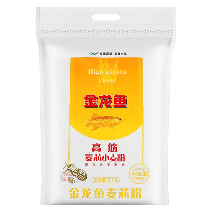 金龙鱼高筋小麦粉5千克超市商品白底图免抠实物摄影png格式图片透明底