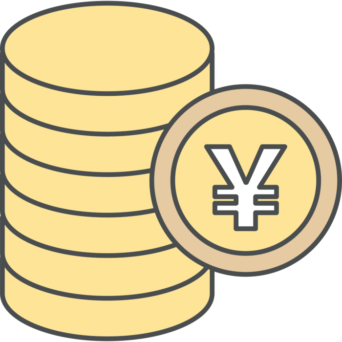 简约金币堆图标元素