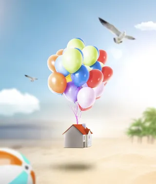 房地产创意海报PSD素材