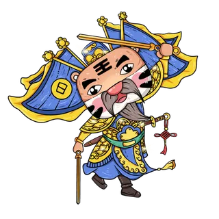2022虎年卡通门神