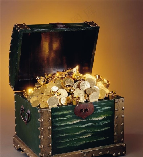 黄金金币图片