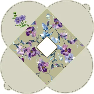 亚麻色  亚麻花信封  小封套