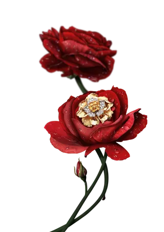 鲜花玫瑰免扣素材