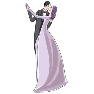 婚纱卡通人物婚礼白纱结婚婚纱摄影手绘