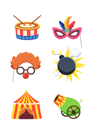 小丑卡通马戏团