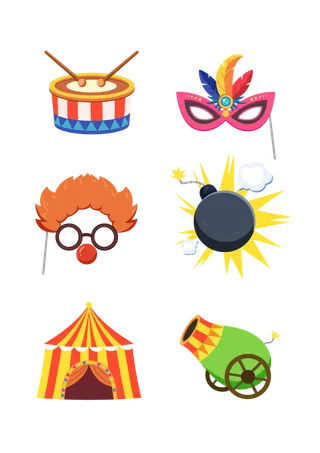 小丑卡通马戏团