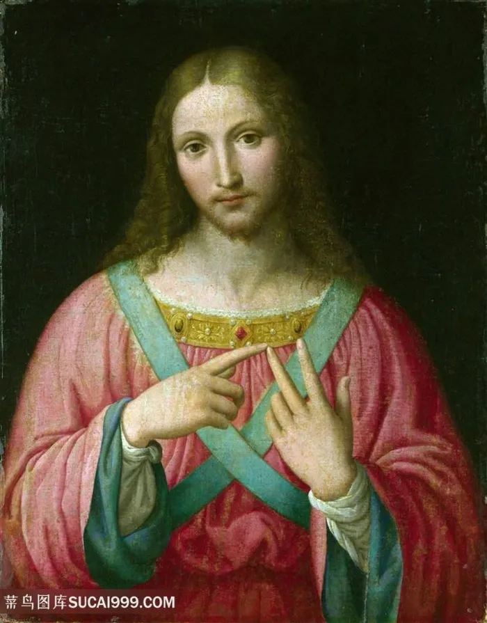 达芬奇基督教油画图片