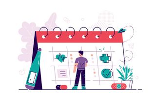 扁平化人物场景办公互联网等距ai矢量设计网页海报UI素材插画