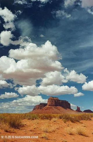 陆地旷野沙丘白云