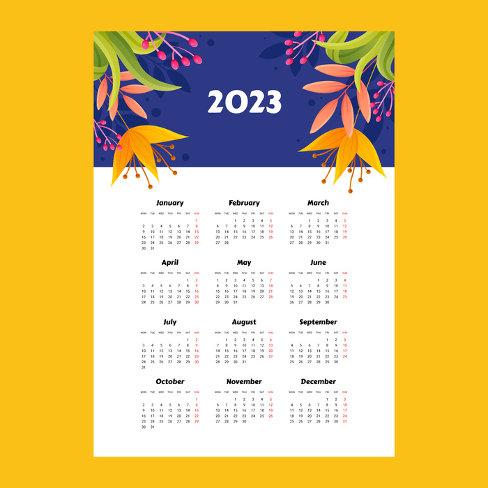 兔年2023新年日历