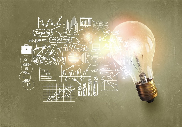 灯光发光创意理念背景高清图片