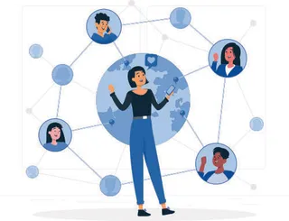 扁平化人物场景办公互联网等距ai矢量设计网页海报UI素材插画