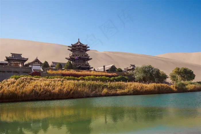 唯美月牙泉风景
