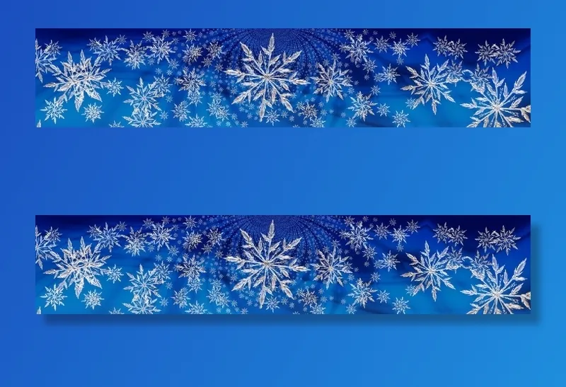 圣诞节雪花风景装饰背景墙