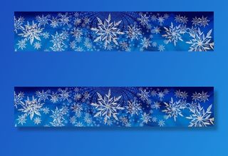 圣诞节雪花风景装饰背景墙