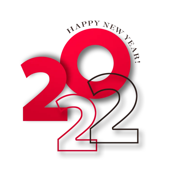 2022新年艺术创意字体虎年3D立体标题数字文字png免抠字素材