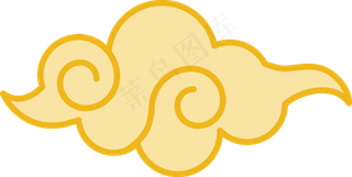 彩云  祥云图案 祥云素材 创意祥云   花边花纹 金色祥云 免抠