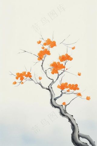 淡雅国风水墨背景