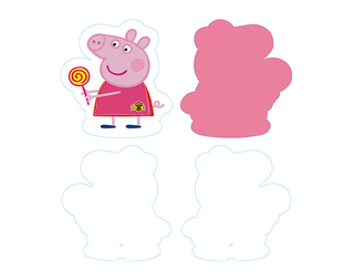 异形-小猪佩奇夏季pvc扇子模版