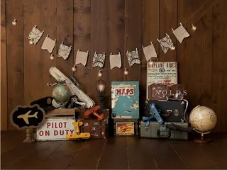 儿童照相拼接背景