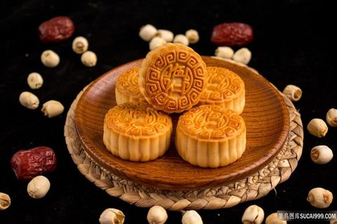 中秋月饼食品图片素材