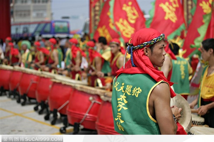 中华传统庆典表演打鼓