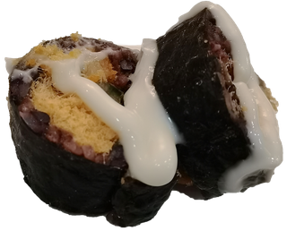 日本寿司酸黄瓜肉松海苔紫米免抠摄影元素素材