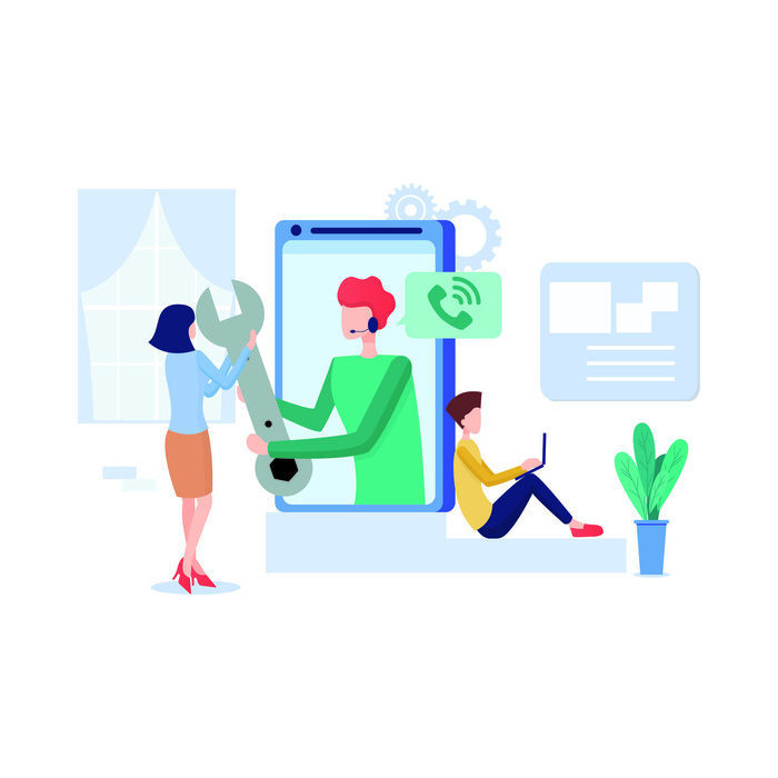 扁平化人物场景办公互联网等距ai矢量设计网页海报UI素材插画