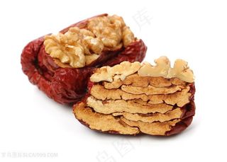 丰富营养核桃小吃特写高清