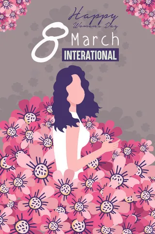 三八妇女节女神节贺卡素材