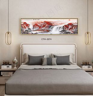 轻奢晶瓷装饰画客厅沙发背景墙卧室床头挂画酒店样板间房间模型现代抽象风