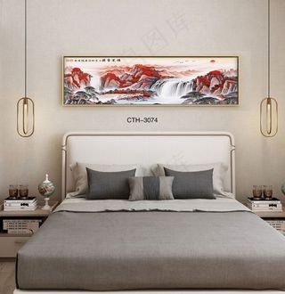 轻奢晶瓷装饰画客厅沙发背景墙卧室床头挂画酒店样板间房间模型现代抽象风