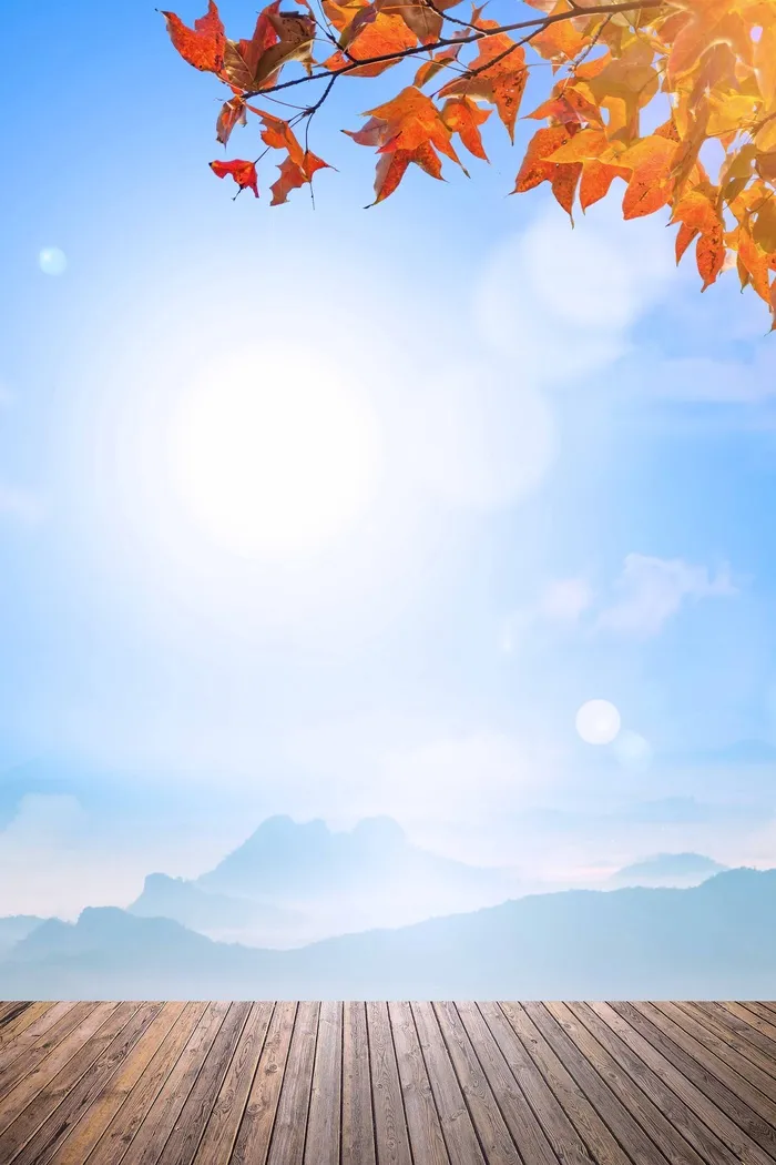 秋天创意活动宣传背景psd模版下载
