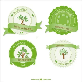 免抠纯天然产品标签