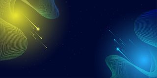 深蓝色渐变科技星空背景