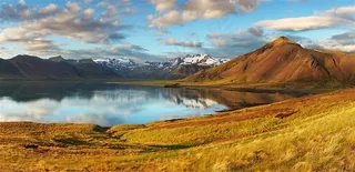 唯美冰岛湖泊风光景色