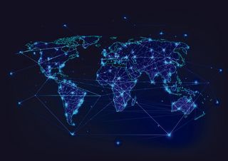 几何抽象粒子线条光线科技感网页banner展板背景AI矢量设计素材