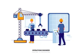 扁平化人物场景办公互联网等距ai矢量设计网页海报UI素材插画