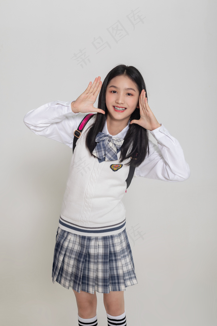 清新唯美可爱的女孩摄影图片