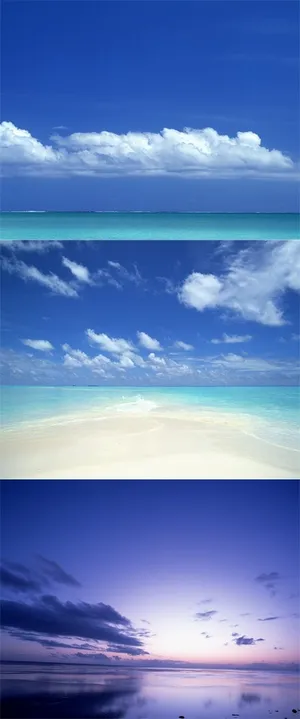 蓝天和大海高清图片 蓝天和大海高清图片