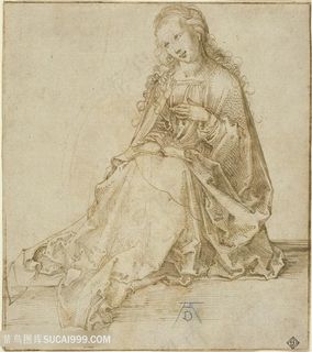 丢勒手绘女性装饰画