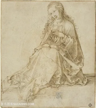 丢勒手绘女性装饰画