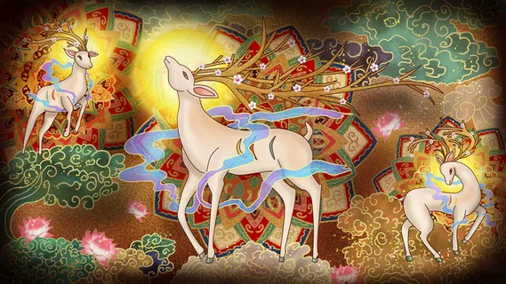 敦煌系列国潮插画 敦煌系列国潮插画